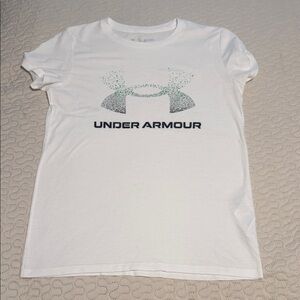 Under Armour Women's White Tee with Black Logo